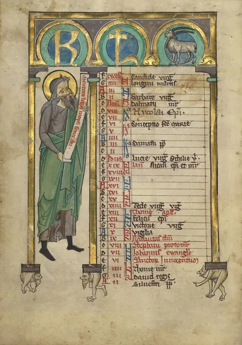 Framed Print : Malachi; Psalter, about 1240-1250. Creator: Unknown Framed Print : Malachi; Psalter, about 1240-1250. Creator: Unknown