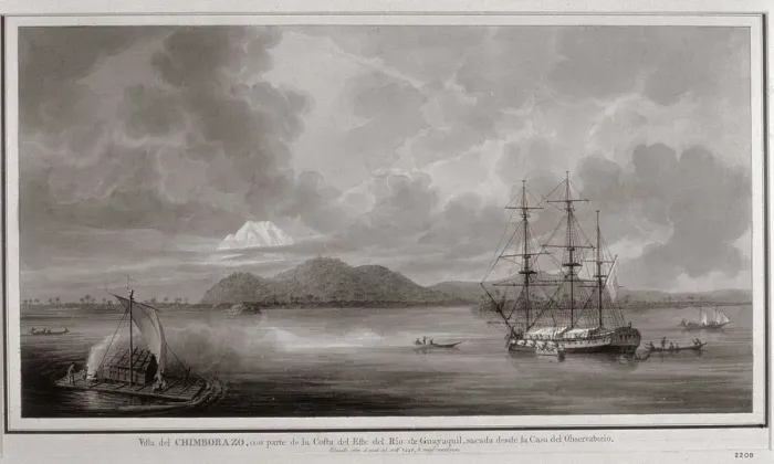 Framed Print : Malaspina Expedition, drawing of the river of Manila Framed Print : Malaspina Expedition, drawing of the river of Manila