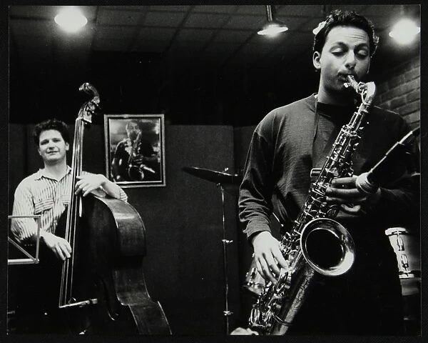 Malcolm Creese and Alex Garnett playing at The Fairway, Welwyn Garden City, Hertfordshire, 1992