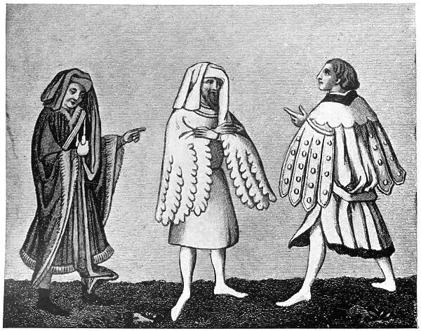 Male dress, 14th century, (1910)