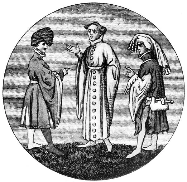 Male dress, late 14th century, (1910)