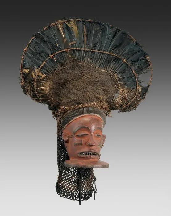 Framed Print : Male Face Mask (Chihongo), Angola, Mid-late 19th century. Creator: Unknown Framed Print : Male Face Mask (Chihongo), Angola, Mid-late 19th century. Creator: Unknown