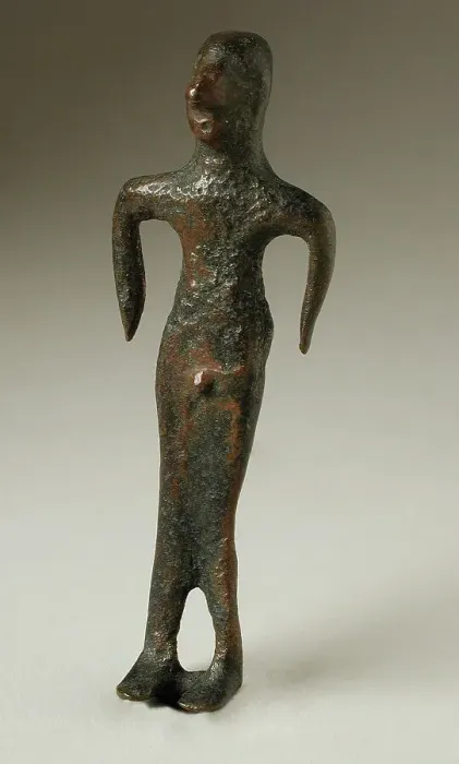 Framed Print : Male Figure, 6th century BC. Creator: Unknown Framed Print : Male Figure, 6th century BC. Creator: Unknown