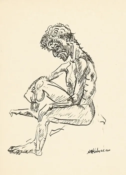 Framed Print : Male figure, c1940. Creator: Arnold Peter Weisz-Kubincan Framed Print : Male figure, c1940. Creator: Arnold Peter Weisz-Kubincan