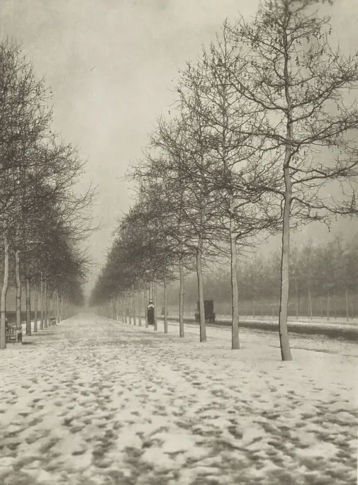 Framed Print : The Mall in winter. From the album: Photograph album - London, 1920s. Creator: Harry Moult Framed Print : The Mall in winter. From the album: Photograph album - London, 1920s. Creator: Harry Moult