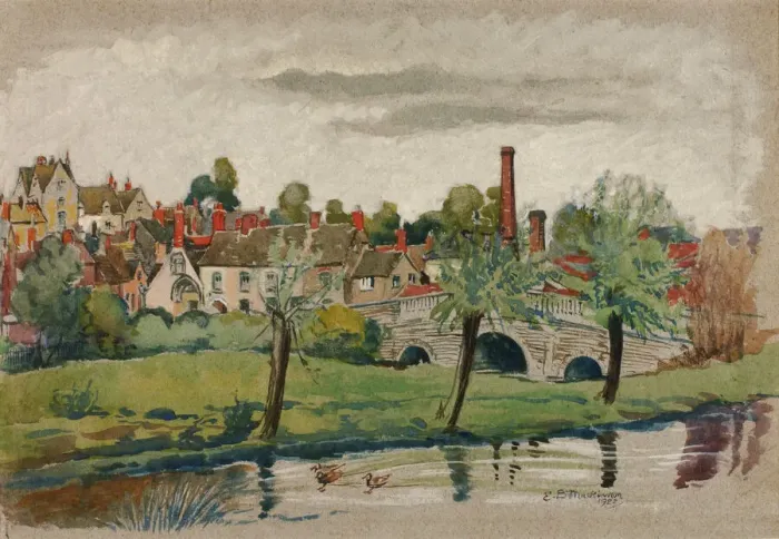 Framed Print : Malmesbury, 1922. Creator: Esther Blaikie MacKinnon Framed Print : Malmesbury, 1922. Creator: Esther Blaikie MacKinnon