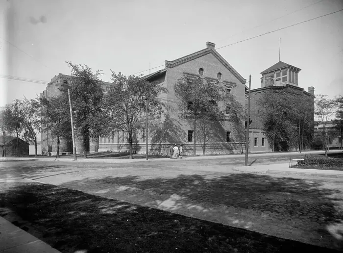Framed Print : Malt houses, Walker distillery, Walkerville, Ont. between 1905 and 1915. Creator: Unknown Framed Print : Malt houses, Walker distillery, Walkerville, Ont. between 1905 and 1915. Creator: Unknown