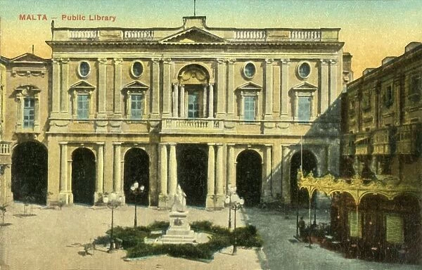 Malta - Public Library, c1918-c1939. Creator: Unknown