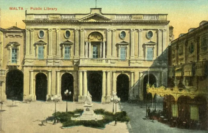 Framed Print : Malta - Public Library, c1918-c1939. Creator: Unknown Framed Print : Malta - Public Library, c1918-c1939. Creator: Unknown