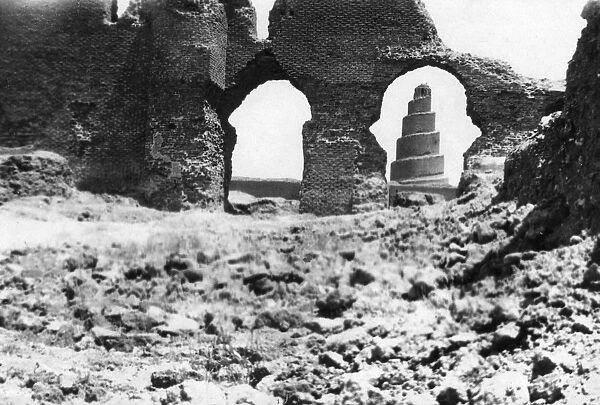 Malwiya tower, Mesopotamia, 1918