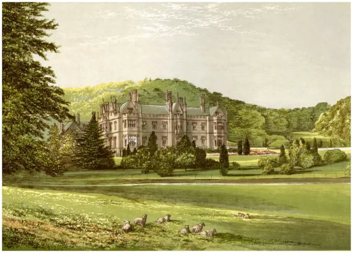 Framed Print : Mamhead, Devon, home of Baronet Newman, c1880 Framed Print : Mamhead, Devon, home of Baronet Newman, c1880