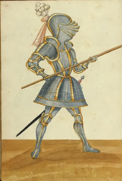Framed Print : A Man in Armor, about 1560-1570. Creator: Unknown Framed Print : A Man in Armor, about 1560-1570. Creator: Unknown
