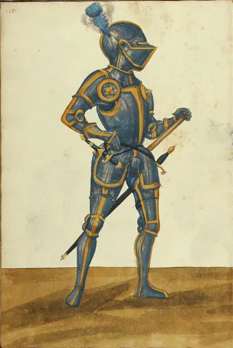 Framed Print : A Man in Armor, about 1560-1570. Creator: Unknown Framed Print : A Man in Armor, about 1560-1570. Creator: Unknown