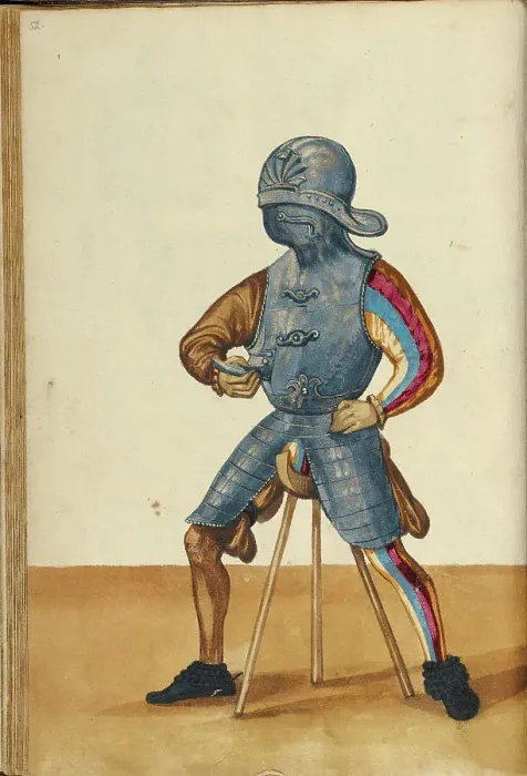 Framed Print : A Man in Armor, about 1560-1570. Creator: Unknown Framed Print : A Man in Armor, about 1560-1570. Creator: Unknown