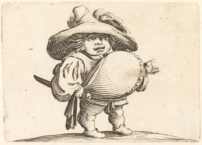 Framed Print : Man with Big Belly, c. 1622. Creator: Jacques Callot Framed Print : Man with Big Belly, c. 1622. Creator: Jacques Callot