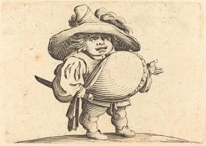 Framed Print : Man with Big Belly, c. 1622. Creator: Jacques Callot Framed Print : Man with Big Belly, c. 1622. Creator: Jacques Callot