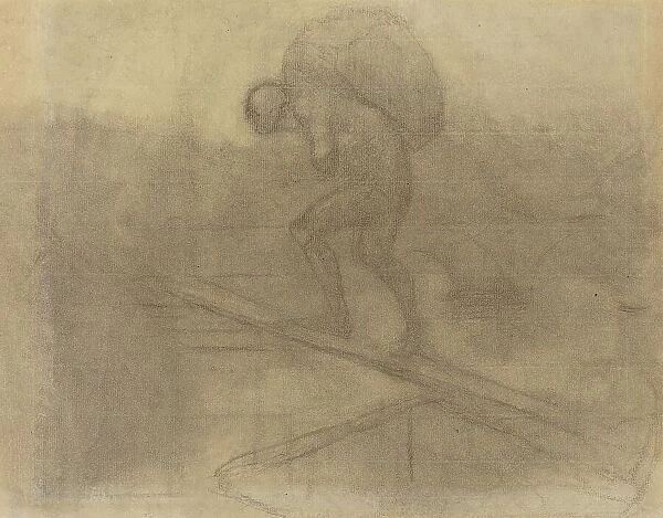 Man Carrying a Sack. Creator: Honore Daumier