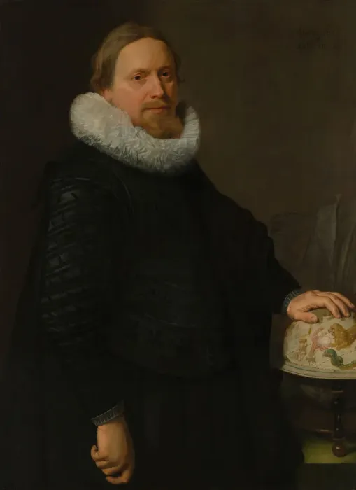 Framed Print : Man with a Celestial Globe, 1624. Creator: Nicolaes Eliasz Pickenoy Framed Print : Man with a Celestial Globe, 1624. Creator: Nicolaes Eliasz Pickenoy
