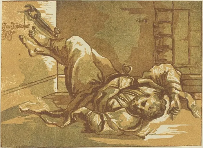 Framed Print : Man in Chains, 1808. Creator: John Skippe Framed Print : Man in Chains, 1808. Creator: John Skippe