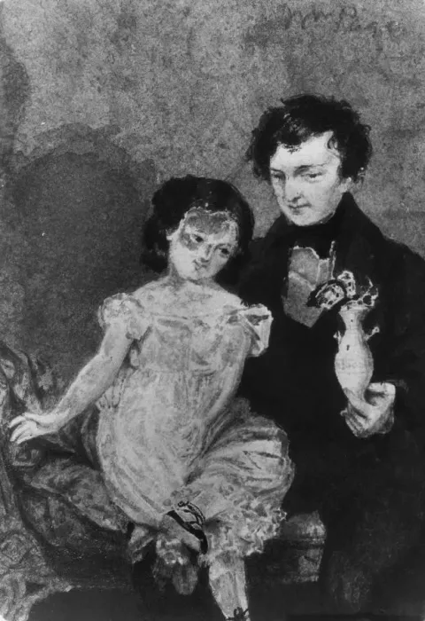 Framed Print : Man and Child (from McGuire Scrapbook). Creator: William Page Framed Print : Man and Child (from McGuire Scrapbook). Creator: William Page