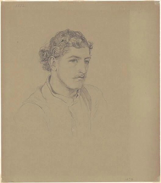 Man with Curly Hair, 1872. Creator: John Singer Sargent