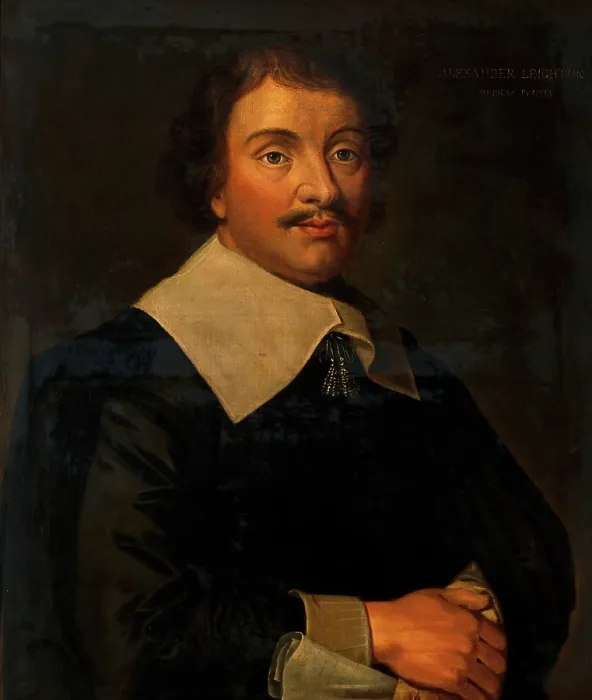 Framed Print : A man designated as Dr Alexander Leighton (1568-1649), c1610s. Creator: Unknown Framed Print : A man designated as Dr Alexander Leighton (1568-1649), c1610s. Creator: Unknown