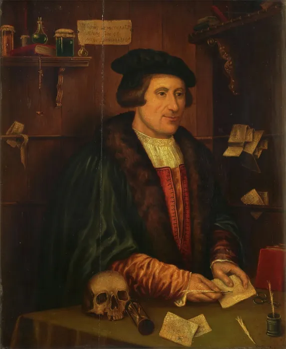 Framed Print : A man designated as Thomas Linacre, c1500s. Creator: Unknown Framed Print : A man designated as Thomas Linacre, c1500s. Creator: Unknown