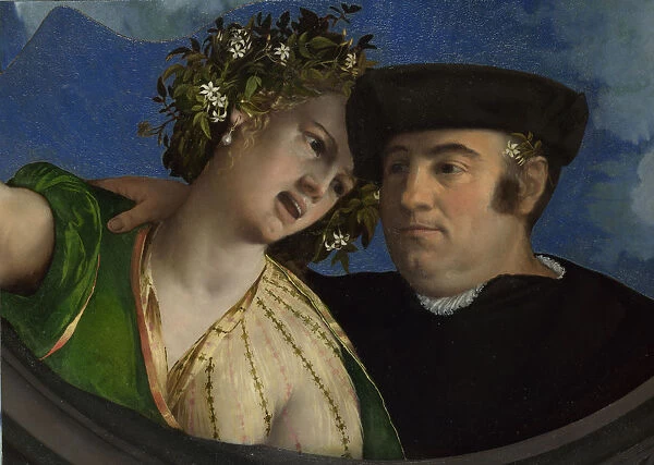 A Man embracing a Woman, ca 1524. Artist: Dossi, Dosso (ca. 1486-1542)