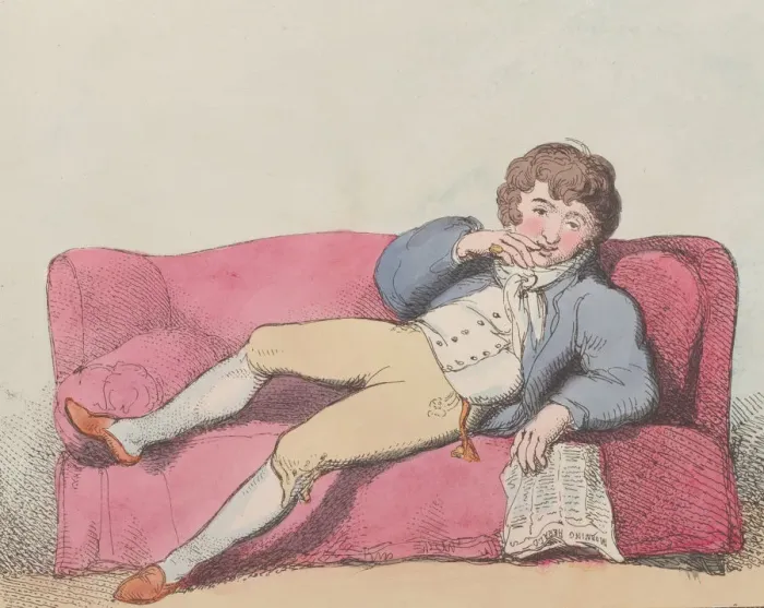 Framed Print : A Man of Fashions Journal, May 1, 1802. May 1, 1802. Creator: Thomas Rowlandson Framed Print : A Man of Fashions Journal, May 1, 1802. May 1, 1802. Creator: Thomas Rowlandson