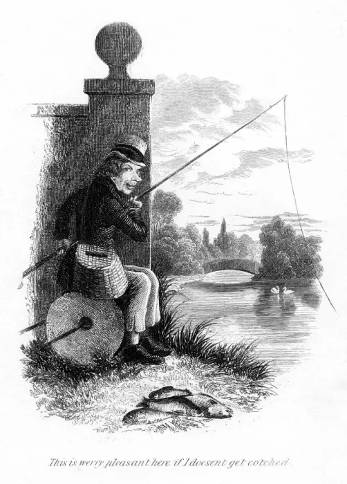 Framed Print : A man fishing illegally Framed Print : A man fishing illegally