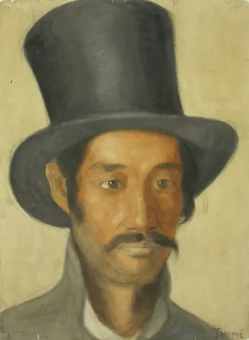 Framed Print : A man in a top hat, c1910s. Creator: Verner Thome Framed Print : A man in a top hat, c1910s. Creator: Verner Thome