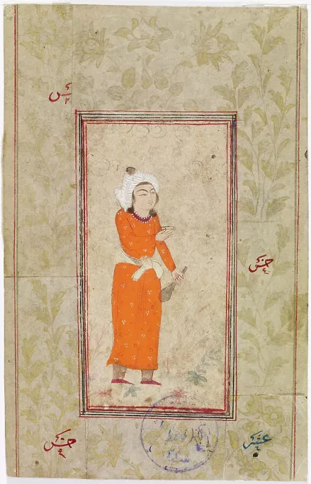 Framed Print : Man holding out a cup, 1700-1799. Creator: Unknown Framed Print : Man holding out a cup, 1700-1799. Creator: Unknown