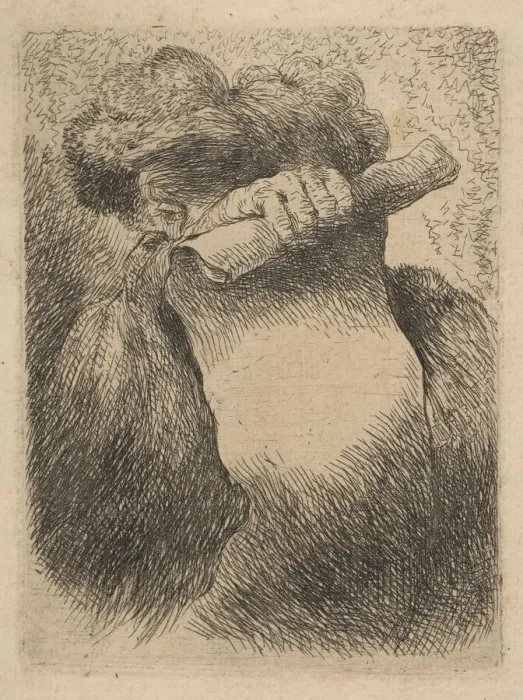 Framed Print : Man holding a scroll in front of his face, from the series of Small Heads in Orien Framed Print : Man holding a scroll in front of his face, from the series of Small Heads in Orien