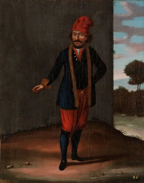 Framed Print : Man from the Island of Kithnos (Thermia), 1700-1737. Creator: Workshop of Jean Baptiste Vanmour Framed Print : Man from the Island of Kithnos (Thermia), 1700-1737. Creator: Workshop of Jean Baptiste Vanmour