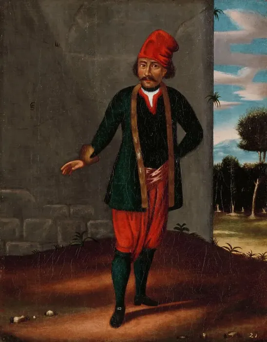 Framed Print : Man from the Island of Tinos, 1700-1737. Creator: Workshop of Jean Baptiste Vanmour Framed Print : Man from the Island of Tinos, 1700-1737. Creator: Workshop of Jean Baptiste Vanmour