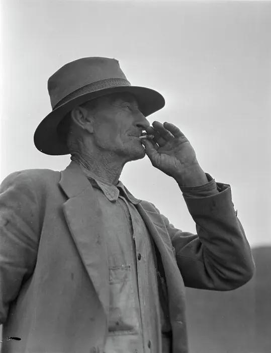 Framed Print : This man is a labor contractor in the pea fields of California, 1936 Creator: Dorothea Lange Framed Print : This man is a labor contractor in the pea fields of California, 1936 Creator: Dorothea Lange