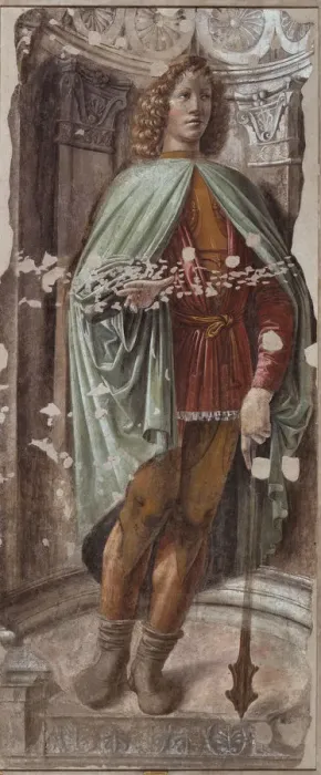 Framed Print : Man with a Mace (Uomo dalla mazza), ca 1487-1488. Artist: Bramante, Donato (1444-1514) Framed Print : Man with a Mace (Uomo dalla mazza), ca 1487-1488. Artist: Bramante, Donato (1444-1514)