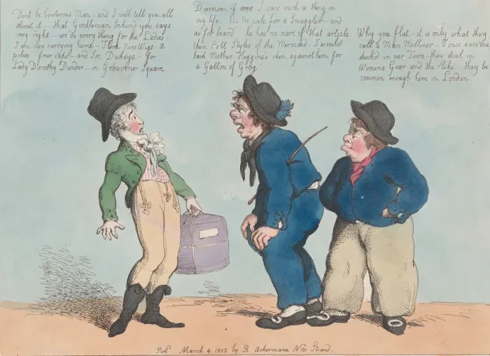 Framed Print : The Man Milliner and the Sailors, March 4, 1802. March 4, 1802 Framed Print : The Man Milliner and the Sailors, March 4, 1802. March 4, 1802