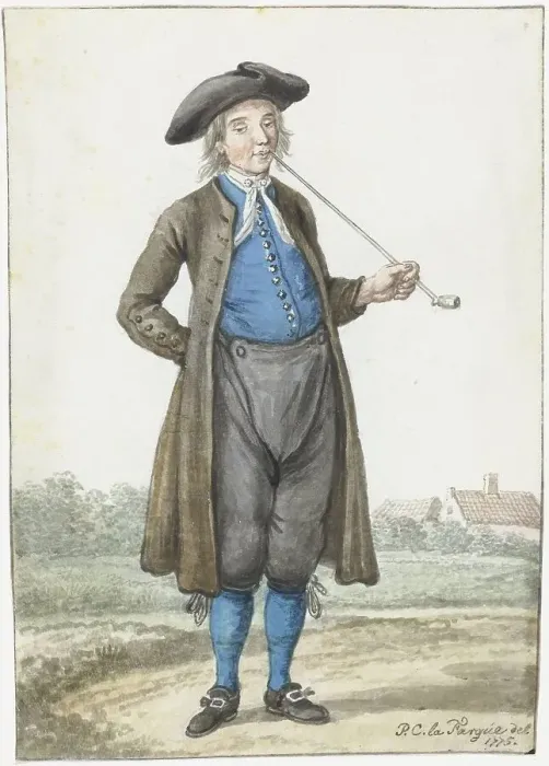 Framed Print : Man from Molkwerum, 1775. Creator: Paulus Constantijn la Fargue Framed Print : Man from Molkwerum, 1775. Creator: Paulus Constantijn la Fargue