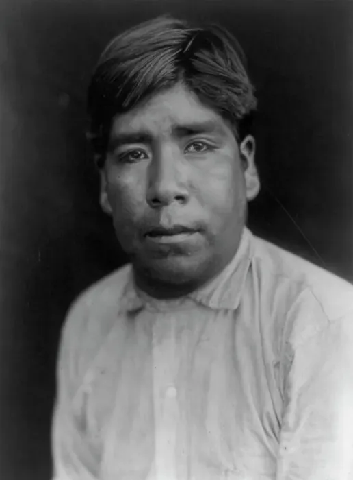 Framed Print : A man of Palm Springs-Cahuilla, 1905, c1924. Creator: Edward Sheriff Curtis Framed Print : A man of Palm Springs-Cahuilla, 1905, c1924. Creator: Edward Sheriff Curtis