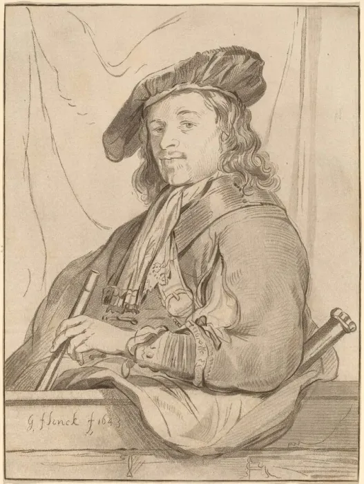 Framed Print : Man at the Parapet, 1773, published 1774. Creator: Bernhard Schreuder Framed Print : Man at the Parapet, 1773, published 1774. Creator: Bernhard Schreuder
