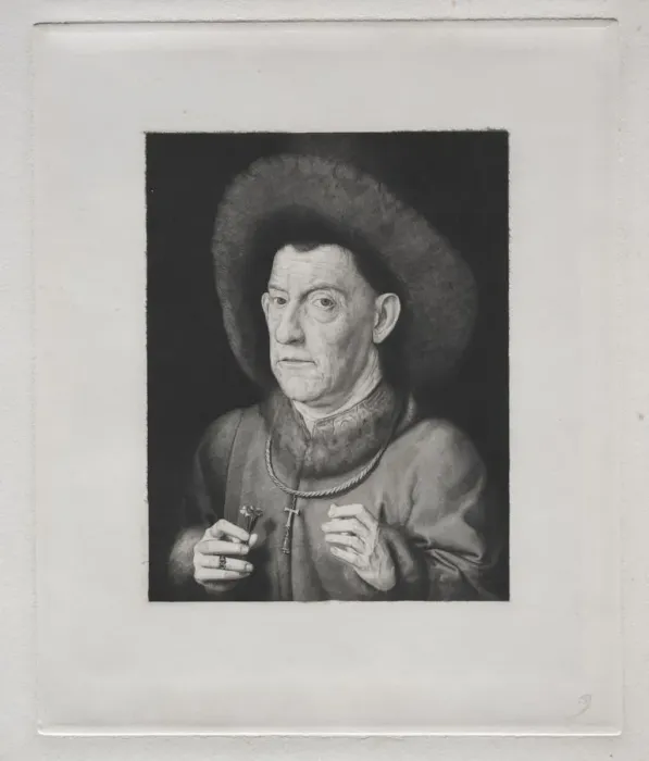 Framed Print : Man with a Pink. Creator: Claude-Ferdinand Gaillard (French, 1834-1887) Framed Print : Man with a Pink. Creator: Claude-Ferdinand Gaillard (French, 1834-1887)