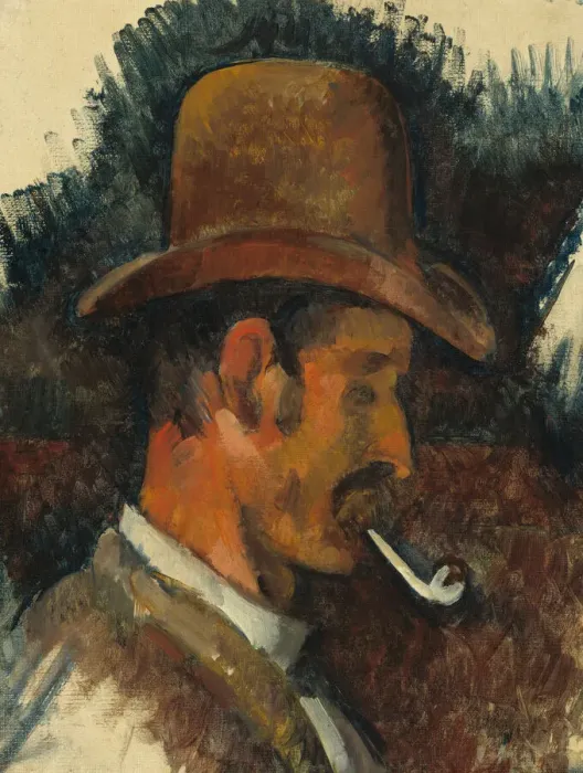 Framed Print : Man with Pipe, 1892 / 1896. Creator: Paul Cezanne Framed Print : Man with Pipe, 1892 / 1896. Creator: Paul Cezanne