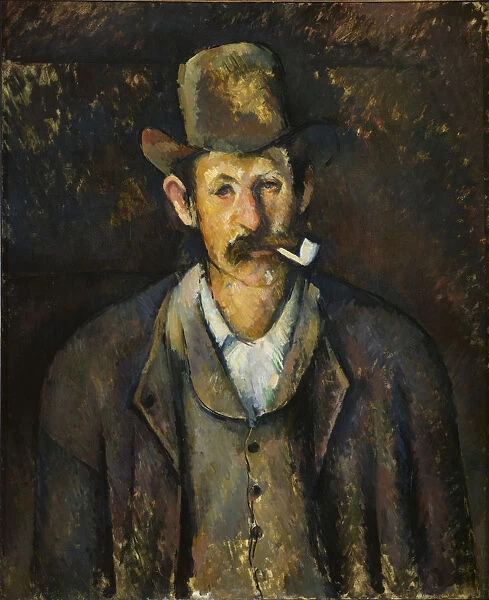 Man with a Pipe, ca 1892-1896. Creator: Cezanne, Paul (1839-1906)