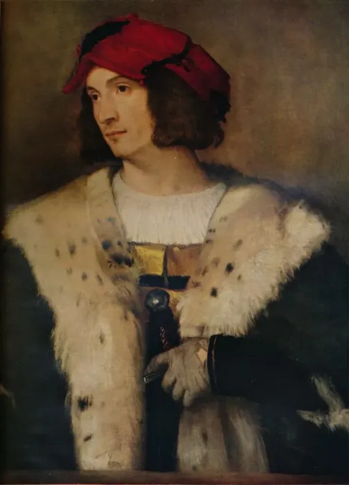 Framed Print : Man in a Red Cap, c1510. Artist: Titian Framed Print : Man in a Red Cap, c1510. Artist: Titian