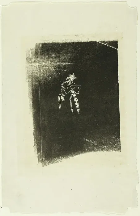 Framed Print : Man Resting On His Spade, n.d. Creator: Jean Francois Millet Framed Print : Man Resting On His Spade, n.d. Creator: Jean Francois Millet