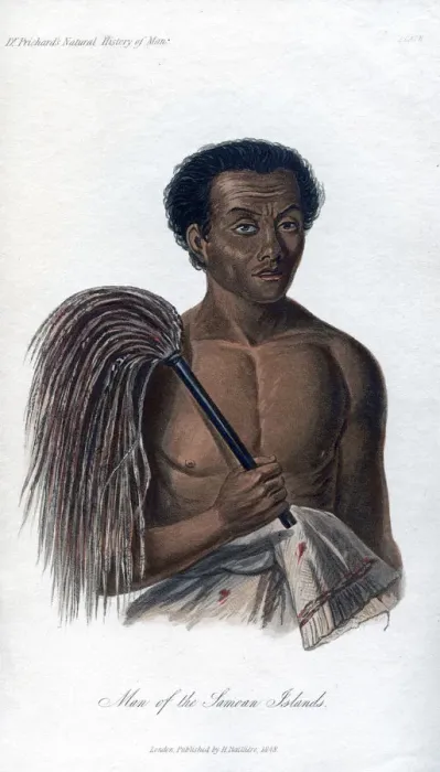 Framed Print : Man from the Samoan Islands, 1848 Framed Print : Man from the Samoan Islands, 1848