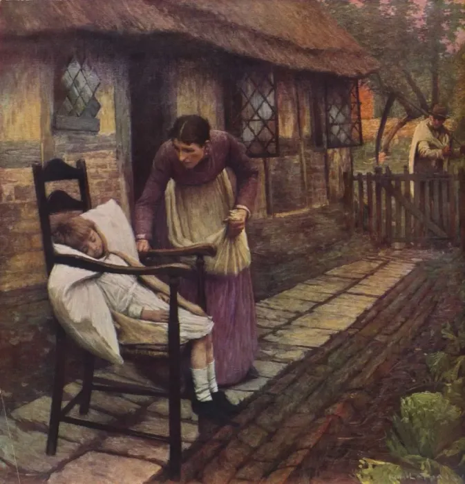 Framed Print : The Man With The Scythe, 1935. Artist: Henry Herbert la Thangue Framed Print : The Man With The Scythe, 1935. Artist: Henry Herbert la Thangue