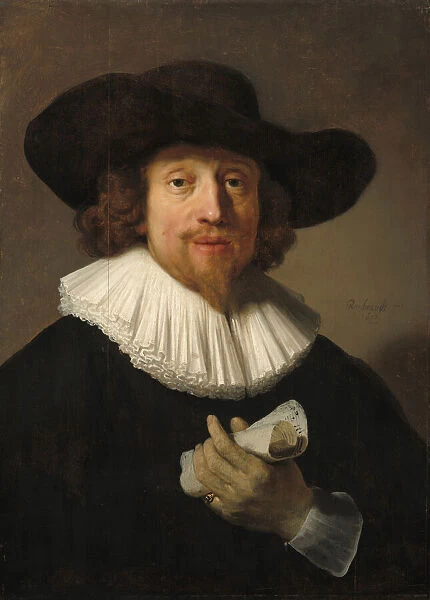 Man with a Sheet of Music, 1633. Creator: Rembrandt Harmensz van Rijn