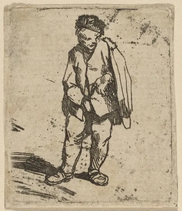 Framed Print : Man in a Short Cloak. Creator: Cornelis Bega Framed Print : Man in a Short Cloak. Creator: Cornelis Bega